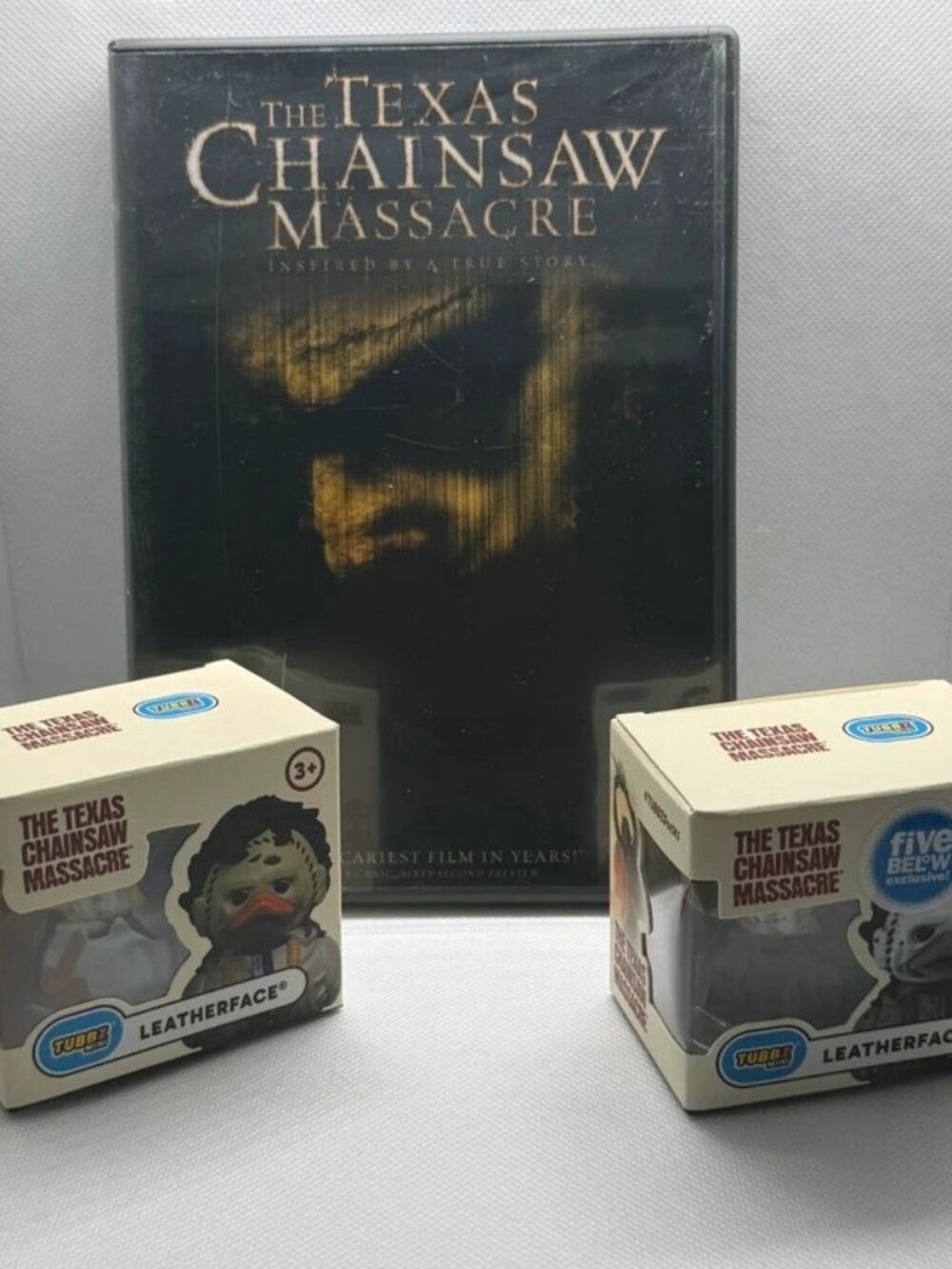 Texas Chainsaw Massacre Leatherface Tubbz + DVD Bundle